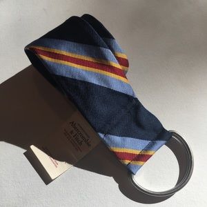 Abercrombie & Fitch 100% Silk Belt -NWT